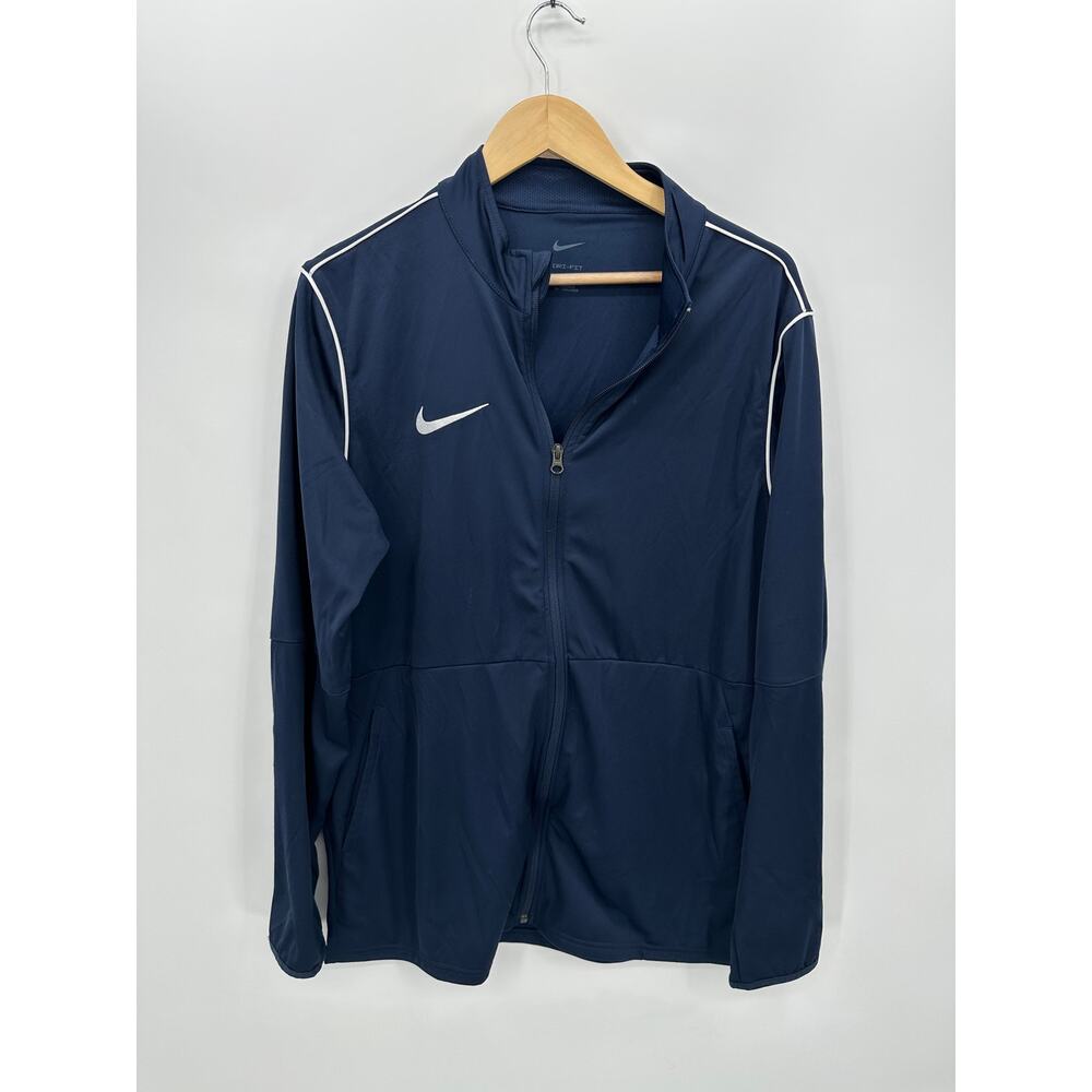 Nike Dr-fit Dry Park Track Jacket Men Sz XL Training Sports Navy Blue Full Zip